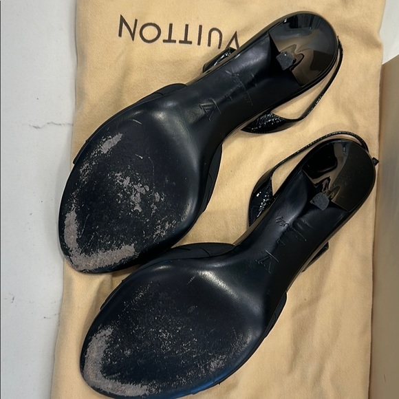 Louis Vuitton Black Embellished Sandals - Picture 4 of 5